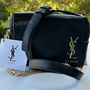 Yves Saint Laurent Cosmetic bag/ Toiletry bag /pouch to Crossbody bag